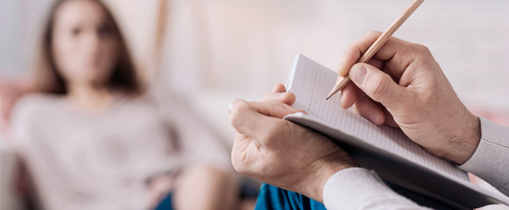 Imagem de uma consulta de um psicologo